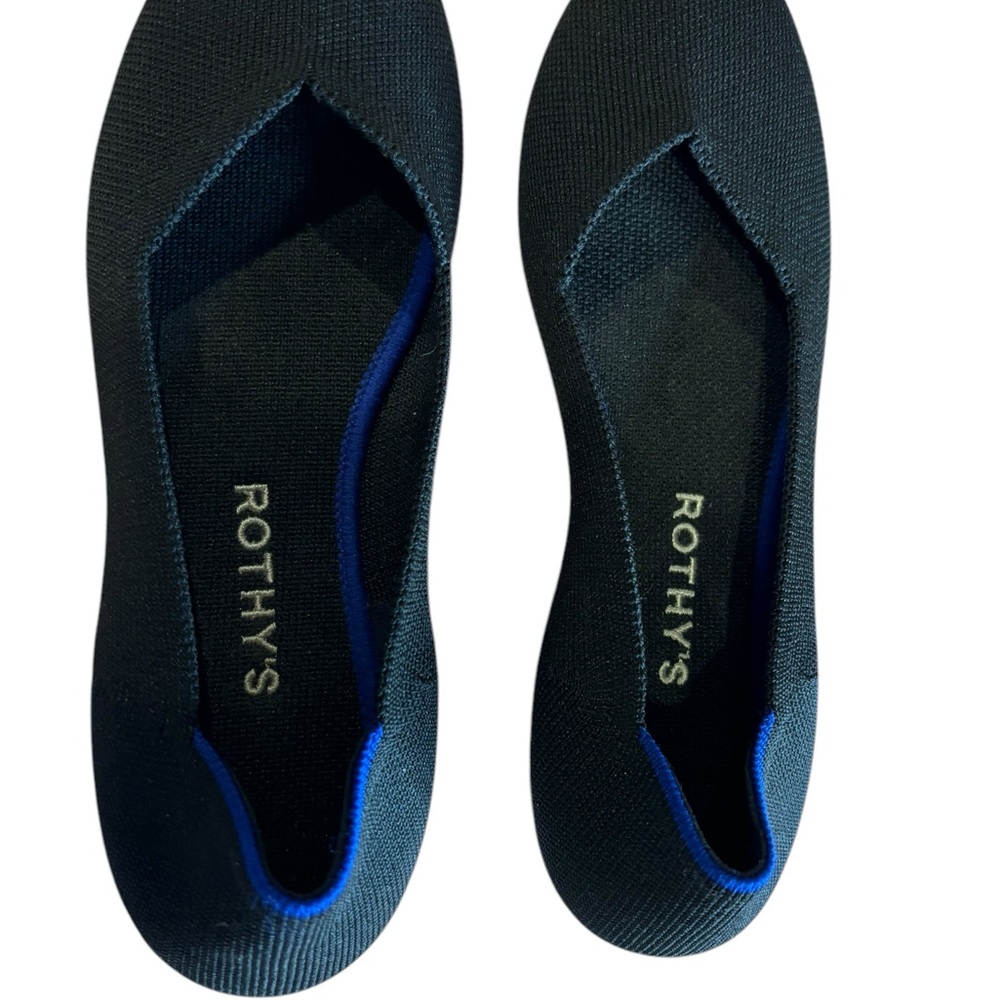 Rothy's Women’s Black Ballet‎ Round Toe Classic Flat Shoe Size 6 1/2 - Picture 6 of 9